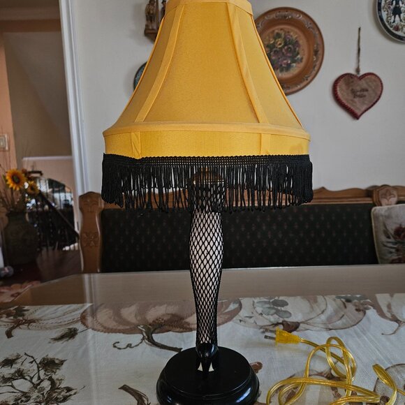 Holidays Christmas Story's Famous Leg Lamp with Fringed Shade - Picture 7 of 7
